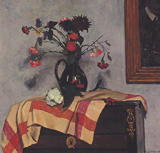 Felix Vallotton Stillleben mit Selbstportrait oil painting image